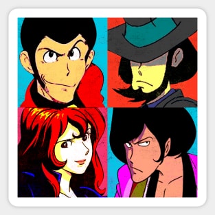 Lupin the warhol Sticker